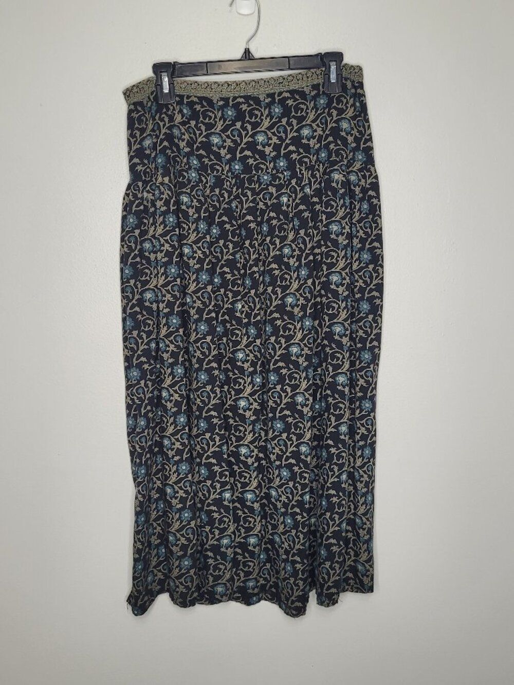 Vintage Express dark moody romantic fairytale maxi midi pull on skirt size small